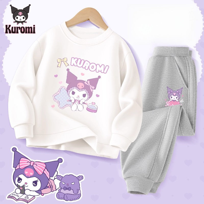 Baby Girl Clothes Set Autumn Kid Kunomi Sweatshirts Pullover Sweet Top & Pants 2pcs Suit Children Fashion Tracksuits Outfits