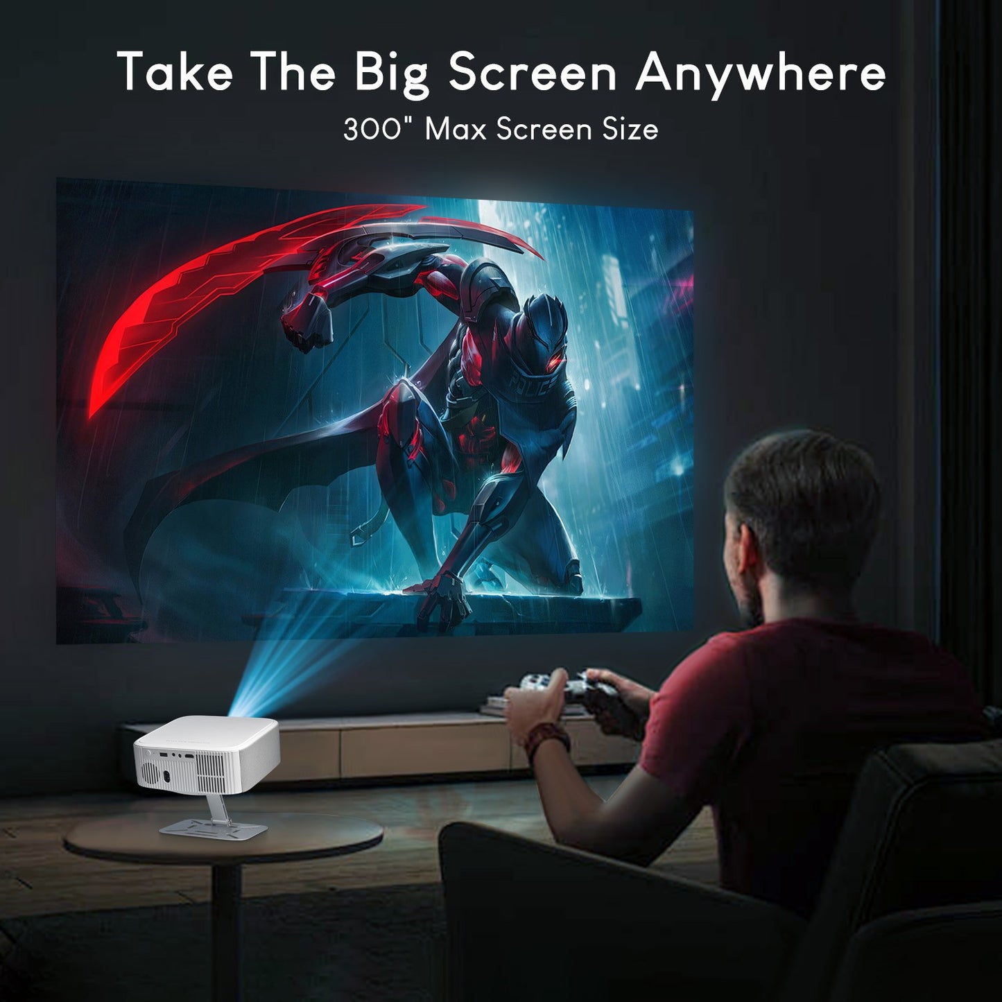 Projetor Salange Netflix P92MAX Smart Android 13 1080P BT5.2 WiFi6 12000L Foco Eletrônico Correção Trapezoidal Automática 4K Filmes Cinema Doméstico HD