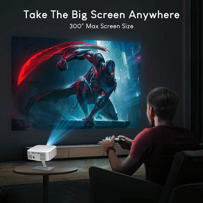 Projetor Salange Netflix P92MAX Smart Android 13 1080P BT5.2 WiFi6 12000L Foco Eletrônico Correção Trapezoidal Automática 4K Filmes Cinema Doméstico HD