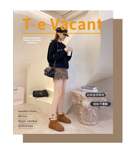 New 2024 Women Winter Ultra Mini Boot Designer Australian Platform Boots for Leather Warm Ankle Fur Booties Luxury Boots