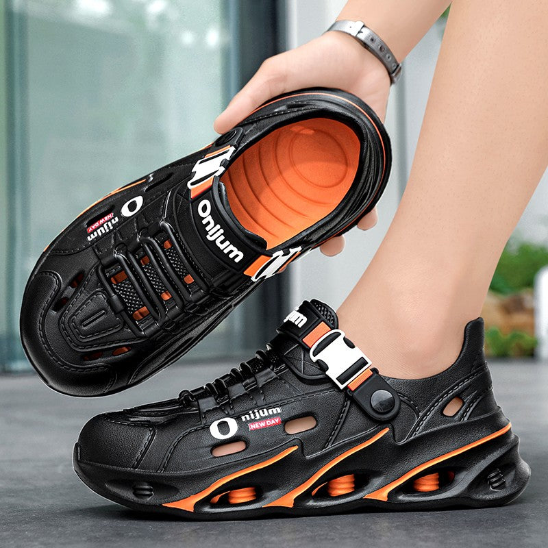 Men Outdoor Sandals Men's Outdoor Sandals Sport Slippers Beach Slides Breathable Clogs Men Casual Garden Shoes Non-slip Hiking