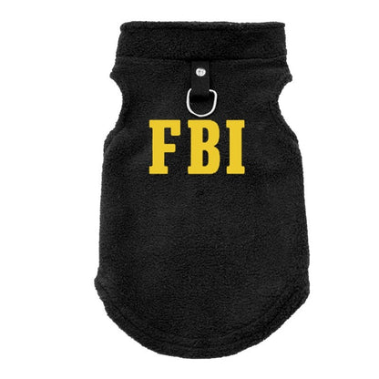 FBI Roupa para Cães Colete Macio Quente Roupa para Cachorros Colete Capa Roupa de Inverno para Animais de Estimação Jaqueta Casaco Cães Pequenos e Médios Roupa Chihuahua P-GG