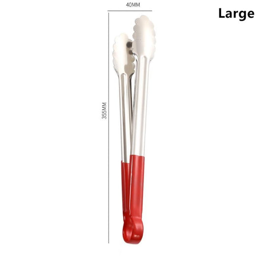 ?CC55?9/12/14inch Stainless Steel Food Clip Kitchen Restaurant Baking Bread Clip Multifunctional Barbecue Clip Steak Clip