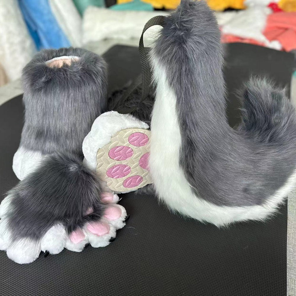 In Stock Fursuits Head Cheap Animal Head Costume Cat Furry Head Kemono Cute Dog Head Costume Role-Playing Costume