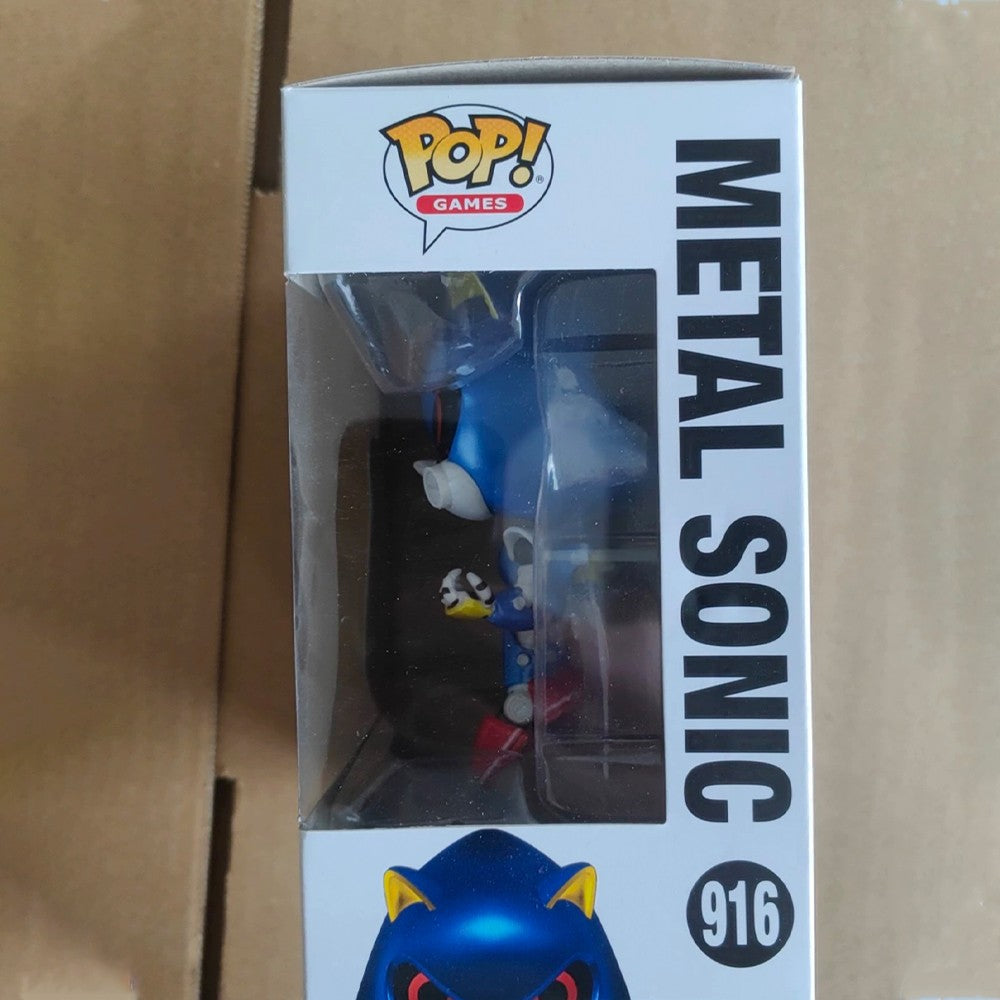 Sonic The Hedgehog Modelo de Brinquedo Funko Pop Silver Action Figure Boneco Metal Sonic Enfeites Werewolf The Hedgehog Decoração de Mesa Presente