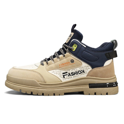 Tênis Masculino Casual de Outono Vulcanizado, Tênis Esportivo Masculino para Caminhada, Tênis Masculino para Área Externa, Tênis Masculino com Sola Macia para Caminhada