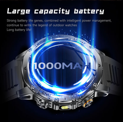 2025 T-REX3 1000mAh Grande Bateria Durável Relógio Inteligente Adulto GPS Lanterna Forte 10ATM À Prova D'água Chamada BT Smartwatch Esportivo Masculino