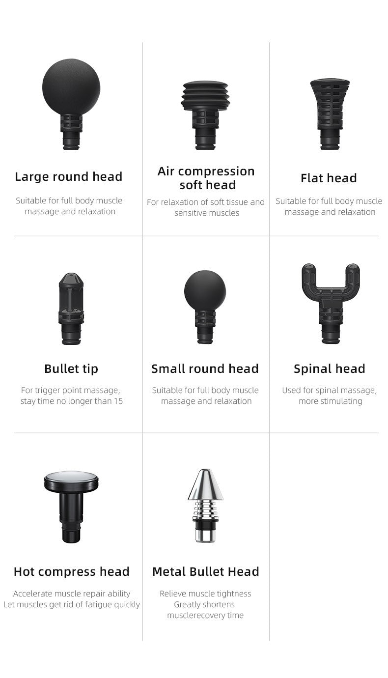 Booster Massage Gun Electric Neck Massager 7.4V  Smart Hit Fascia Gun for Body Massage Relaxation Fitness Electric Muscle Massag