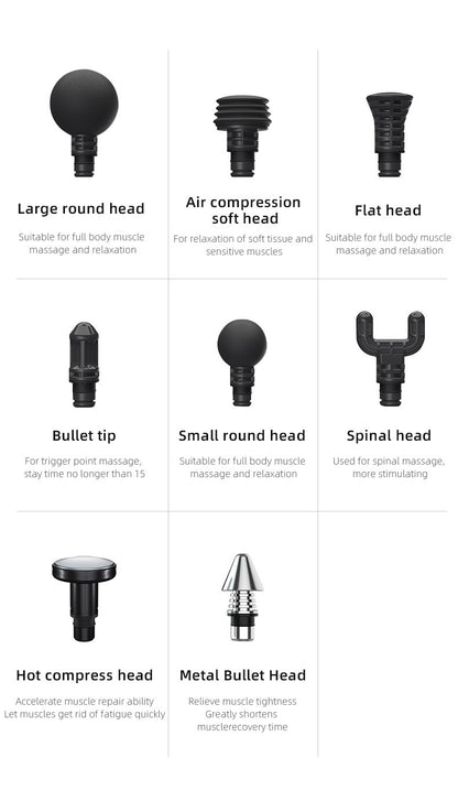 Booster Massage Gun Electric Neck Massager 7.4V  Smart Hit Fascia Gun for Body Massage Relaxation Fitness Electric Muscle Massag