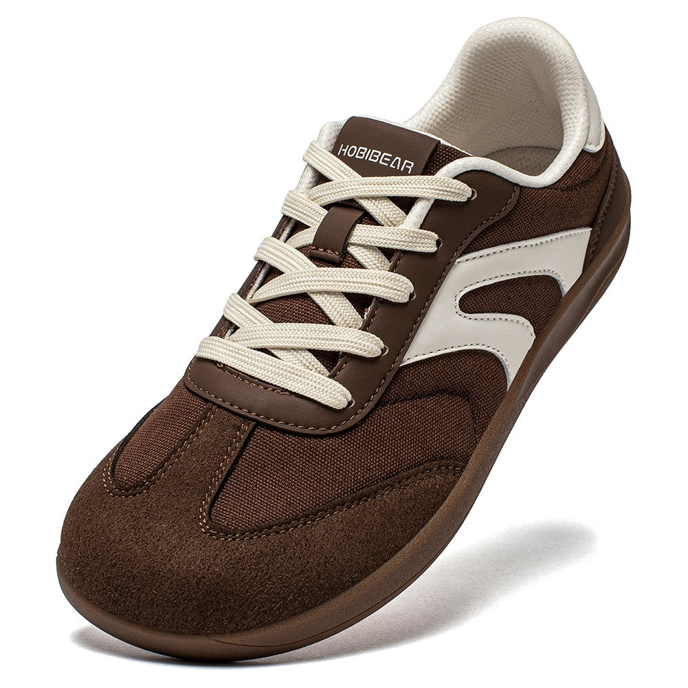 Tênis Unissex HOBIBEAR Barefoot Feminino Masculino Bico Largo Minimalista Zero Drop Antiderrapante Cadarço Casual