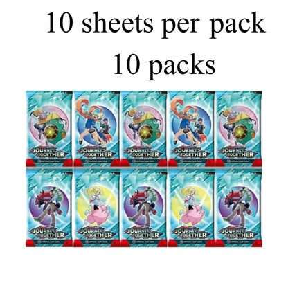 Novos jogos 4-36Pacote de Cartas Pokémon em Inglês Caixa de Booster Black Bolt White Flare Cartas de Batalha Pokémon Troca de Jogo Presente