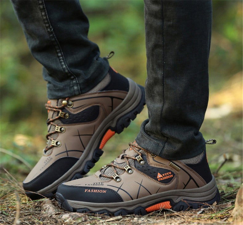 Botas de Neve Masculinas de Inverno Impermeáveis de Couro Tênis Super Quentes Botas Masculinas Botas de Caminhada ao Ar Livre Sapatos de Trabalho Tamanho 39-47