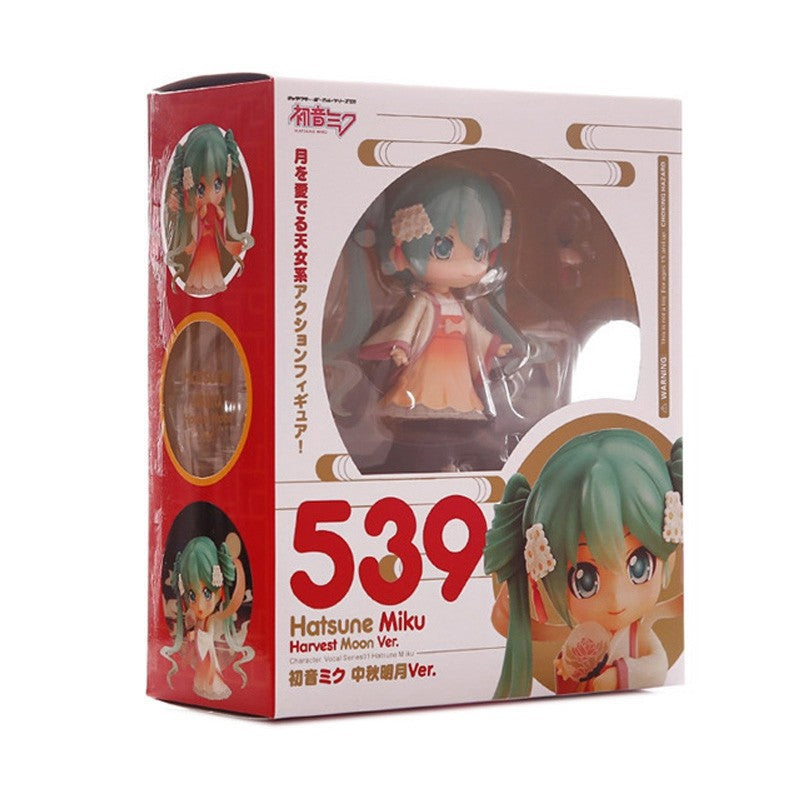 10cm/3.94in #1939 Hatsune Miku Figura de Anime 15º Aniversário Strawberry Miku Boneco de Ação #1940 Miku Coleção Modelo Boneca Brinquedos