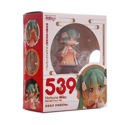 10cm/3.94in #1939 Hatsune Miku Figura de Anime 15º Aniversário Strawberry Miku Boneco de Ação #1940 Miku Coleção Modelo Boneca Brinquedos