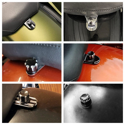 Universal Motorcycle Rear Fender Seat Bolt Screw Nut Tab Kit Mount Knob Cover For Harley Dyna Sportster XL Touring FLHR Softail