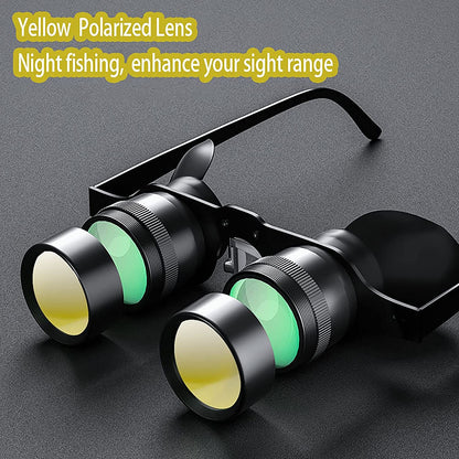 Fishing Binoculars for outdoor bird watching, fishing, sports, theater professional hands-free glasses HD portable telescope