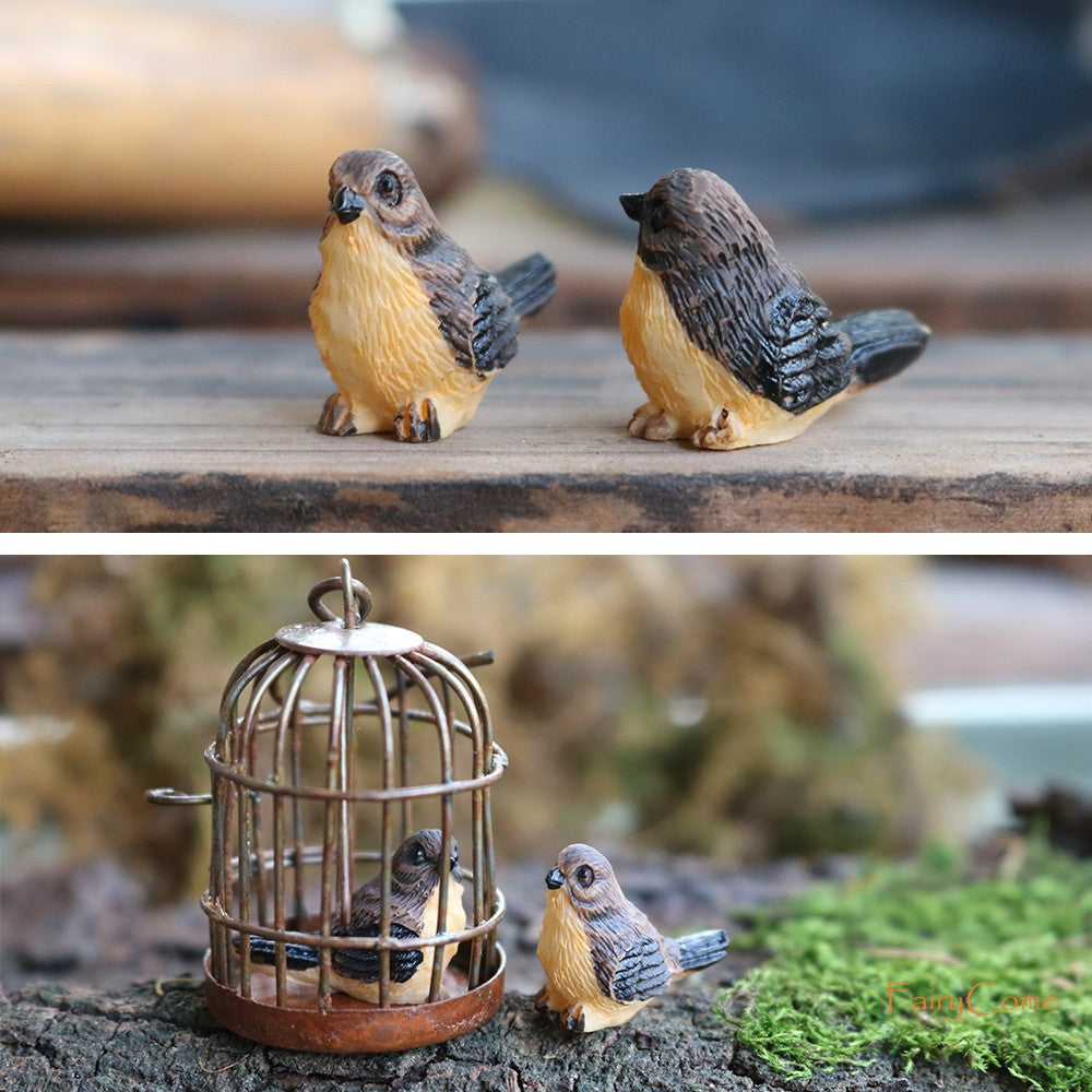 Miniature Fairy Garden Squirrels Set Miniature Forest Animal Figures Figurines Kit Mini Garden Supplies Bonsai Decorations