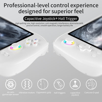 ANBERNIC RG557 Retro Handheld Game Console Android 14 5.48 Inch AMOLED Screen Video Player High-resolution Joysticks RG 557 PS2