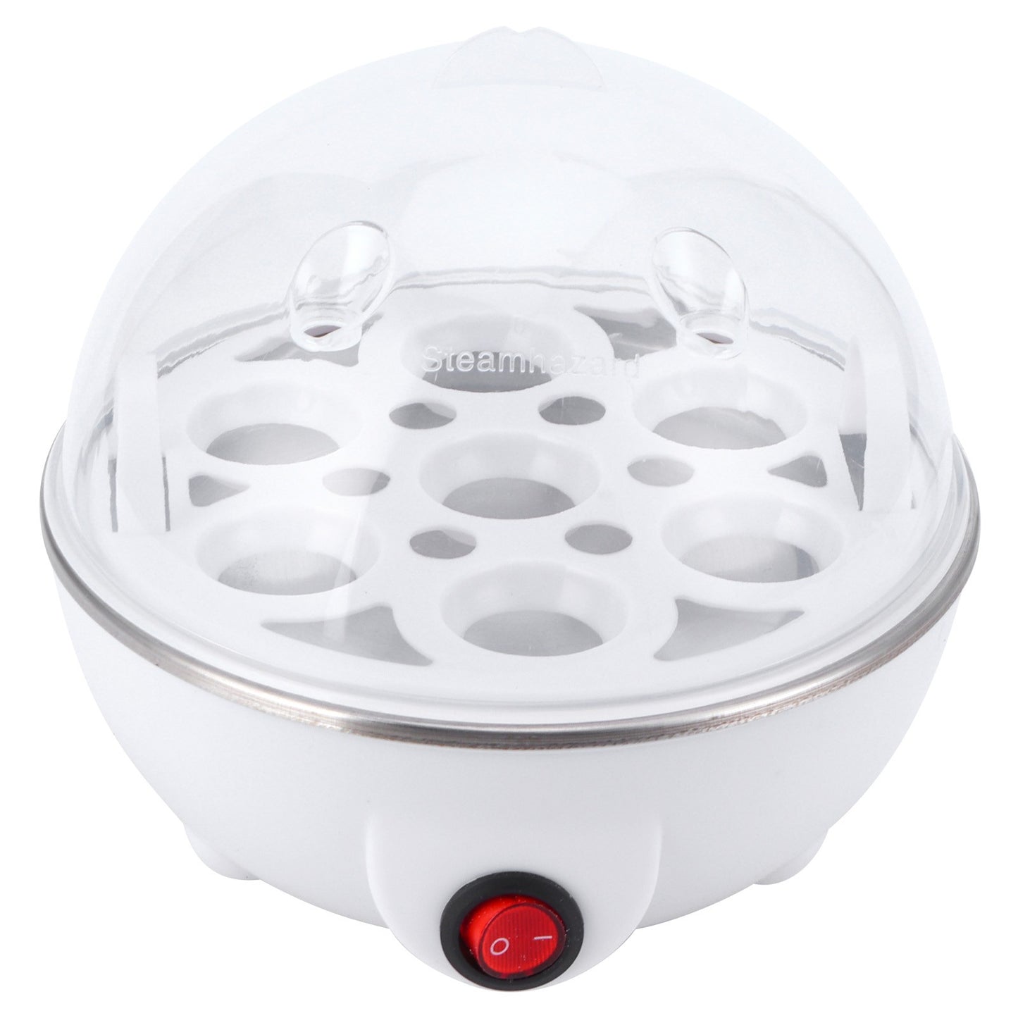 Panela Elétrica de Ovos para Uso Doméstico, Cozedor de Ovos para Café da Manhã, Mini Panela de Ovos Multifuncional, Vaporizador de Camada Única para Cozinha