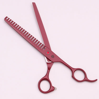 Tesoura Profissional para Tosa de Animais de Estimação de 7,5'' Tesoura de Desbaste em Espinha de Peixe Pinça Hemostática Conjunto Japão 440C Para Cães e Gatos Z3088