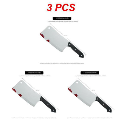 10/5/3/1pcs 30cm Faked Bloody Sharp Knife for Halloween DIY Cosplay Props Decor Simulation Plastic Kitchen Knife halloween Party