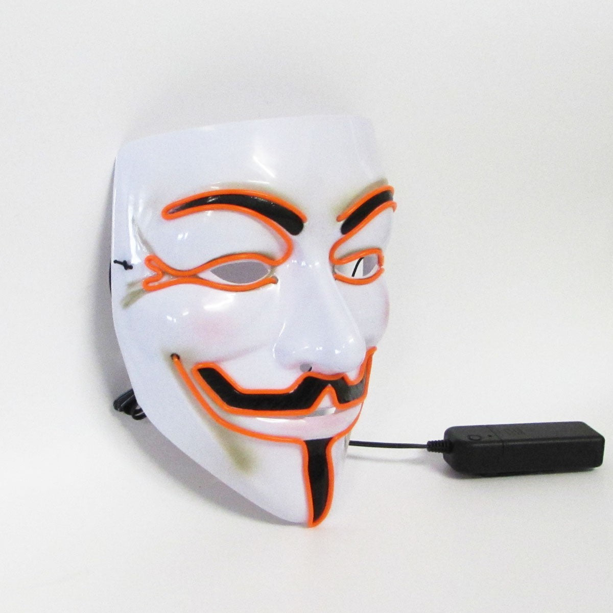 Halloween LED Vendetta Mask Night Club Carnival Party Festival Decoration Cosplay Vendetta Guy Fawkes Mascara Glowing V Mask