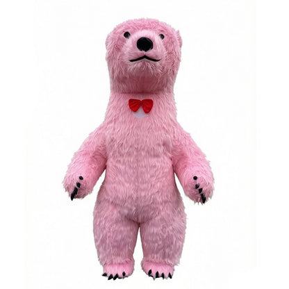 Giant inflatable cartoon doll costume, polar bear inflatable costume, funny street mascot, Halloween party, commercial role-play