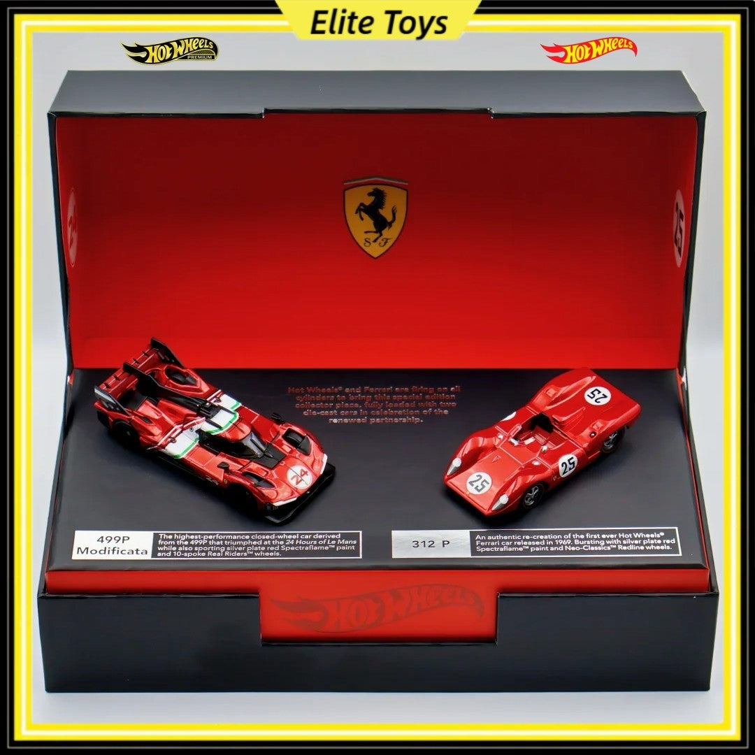 Hot Wheels Premium Ferrari Laferrari Raro Colecionável Carro Esportivo Modelo Sf90 Ferrari 365 Veículo de Brinquedo de Liga Fundido