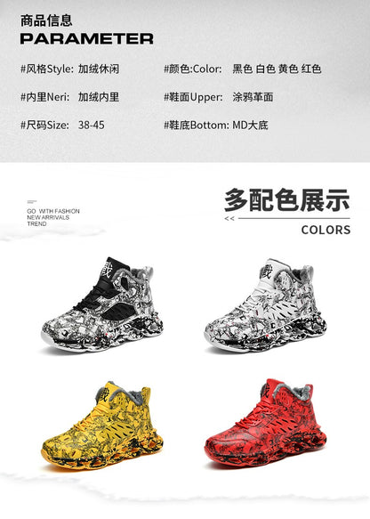 men boots 2023 New Winter Slippers Warm Men Shoes Waterproof Non-Slip Plush Sneakers Male tenis shoes Boots Men Sneakers Winter