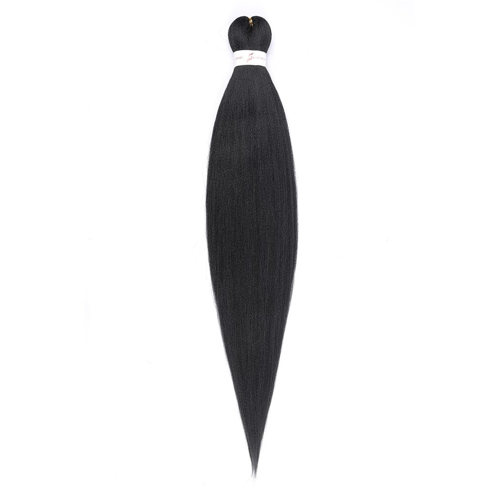 Cabelo Sintético Trançado Pré-esticado Profissional Sem Coceira Fibra Que Sela Em Água Quente 30'' Ombre Textura Yaki Extensões de Cabelo para Trança