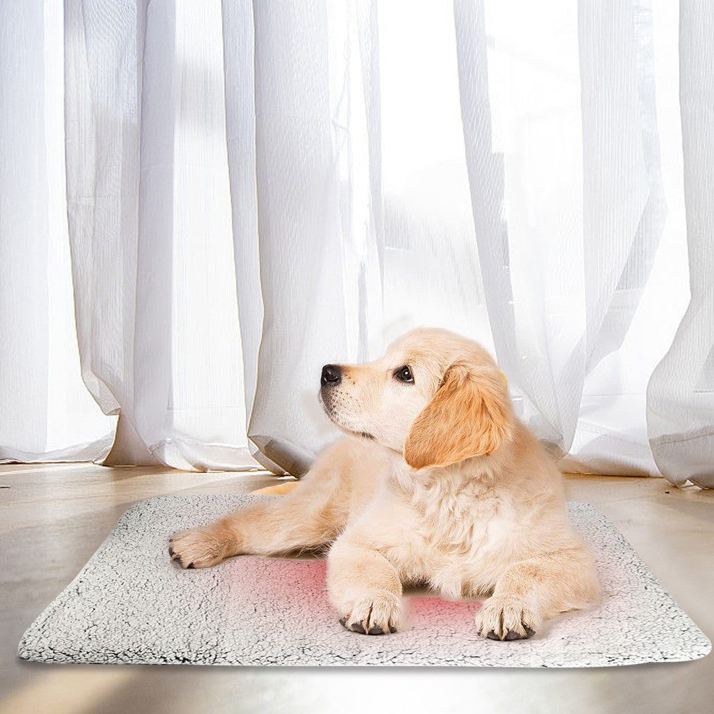 Almofada de Cama para Gatos Autoaquecível Tapete Térmico Autoaquecido para Cães e Gatos Colchonete Lavável para Animais de Estimação Confortável para Gatos Internos e Cães Pequenos