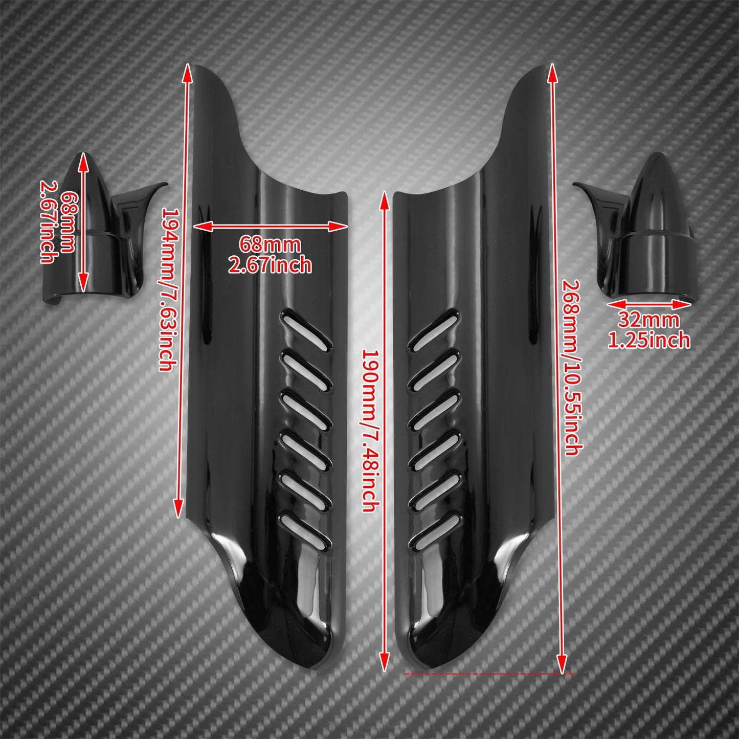 Capa da Bengala Inferior da Moto para Harley Touring Road Street Glide FLHX FLHR Ultra CVO 00-13 Protetor Defletor Escudo