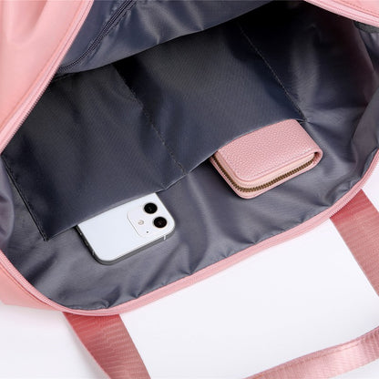 Extendable Women's Large Capacity Storage Luggage Handbag Leisure Travel Duffle Bag Waterproof Nylon Sports and Fitness Handbag