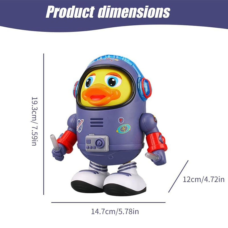Baby Duck Toy Musical Interactive Toy Space Elements for Infants Babies Kids Gifts Electric with Lights and Sounds Dancing Robo