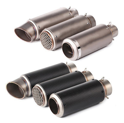 motorcycle exhaust inox muffler carbon fiber exhaust Universal 51/60mm with DB Killer for z900 R3 R25 MT07 MT09 R1 Z400 Z650