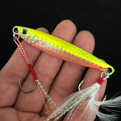 Iscas de Pesca Brilhantes Jigs 15g/6cm 7g/10g/20g/25g Isca Jigbait Arremesso Costeiro Anzóis Isca de Metal Iscas Artificiais Venda de 1 Peça