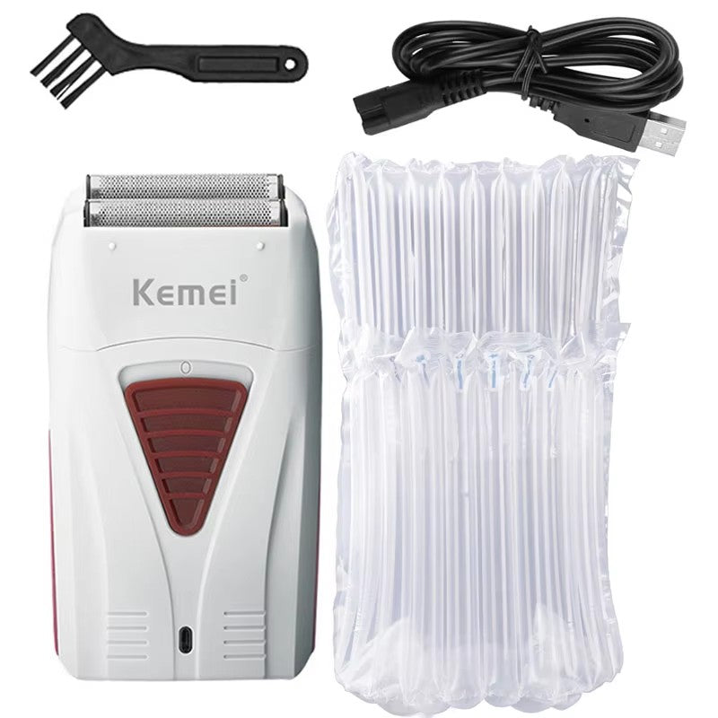 Original Kemei Finishing Fade Rechargeable Electric Shaver Hair Beard Cleaning Electric Razor For Men Bald Head Shaving Machine