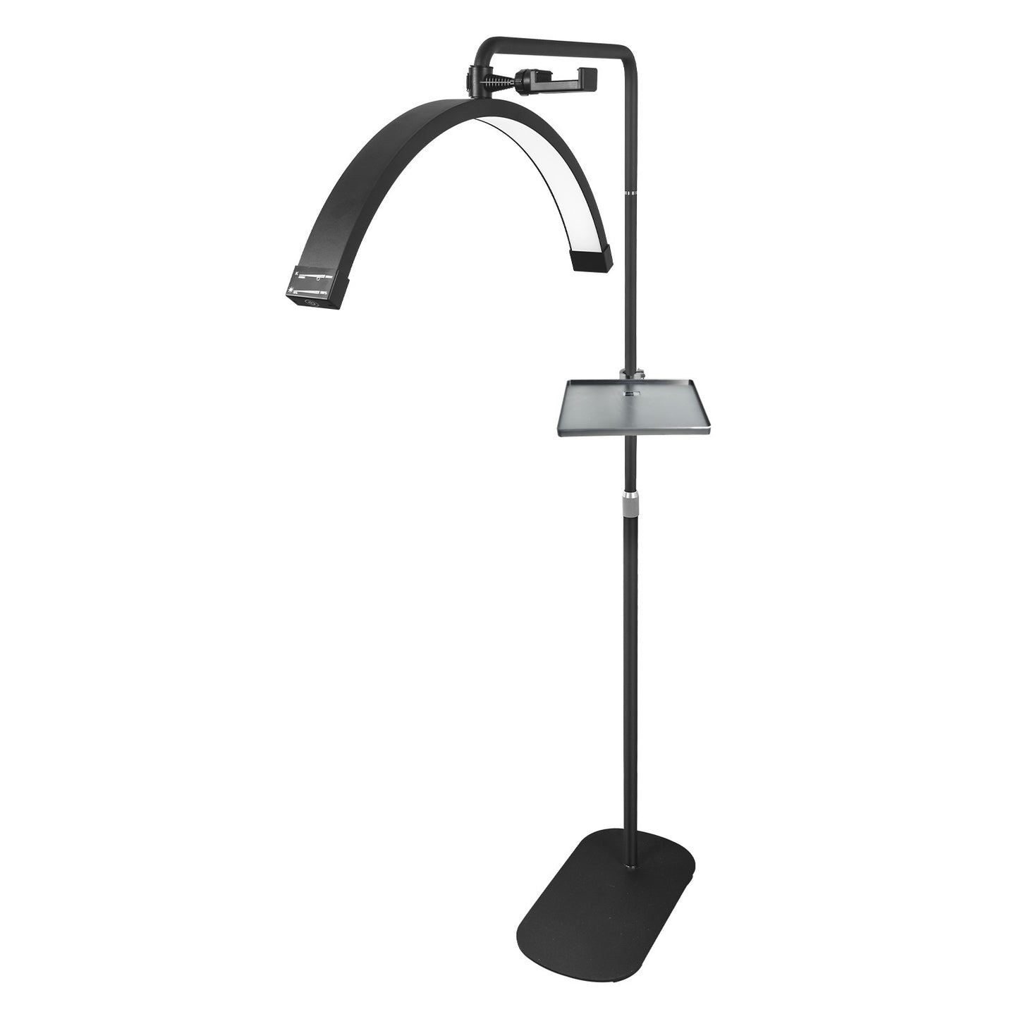 Fosoto 28inch 45w Half-Moon Lamp LED Video Ring Light with Remote Control & Tray Eyelash Extension Salon Professional Lighting