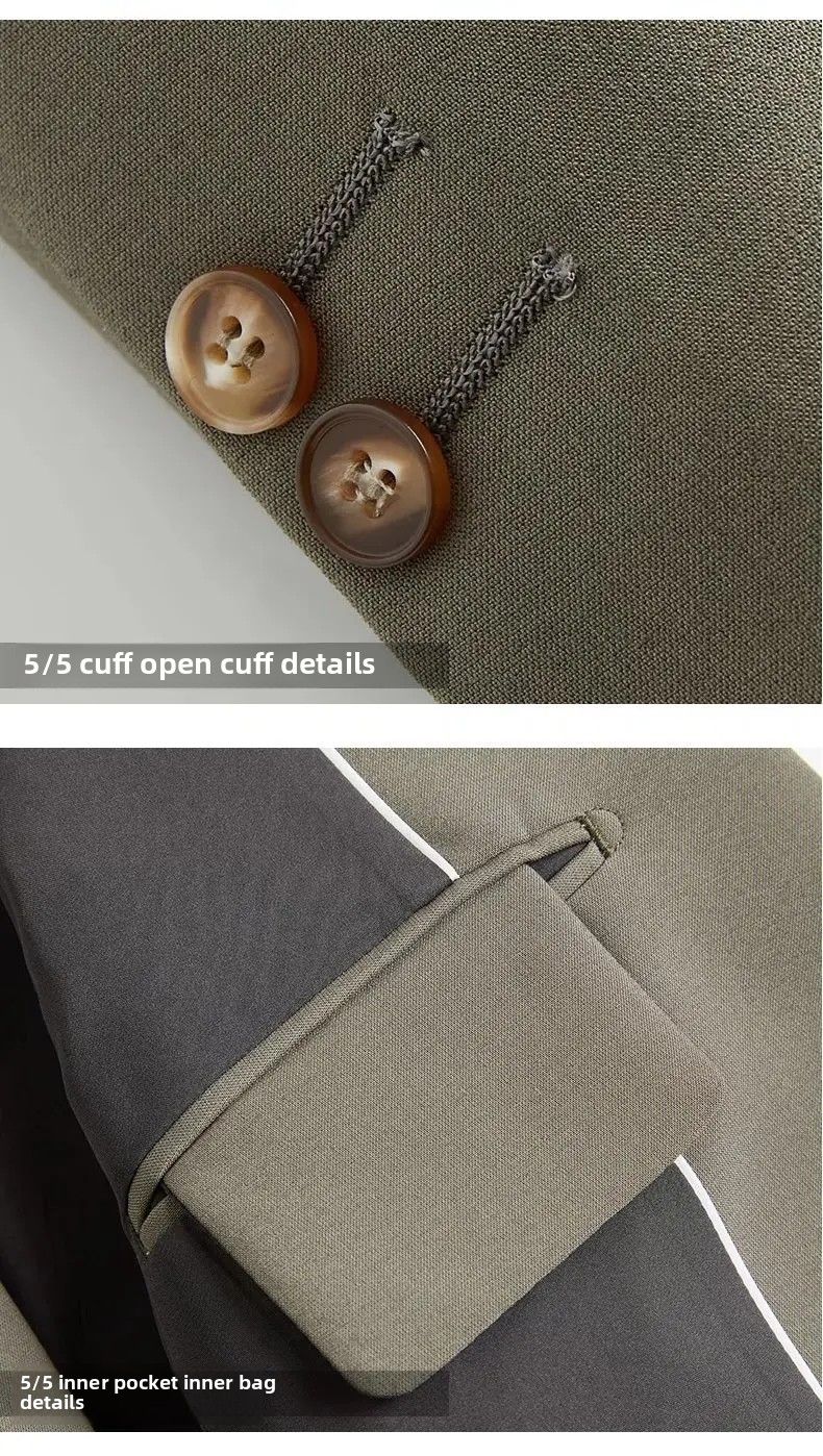 Casual Drapey Suit Set Men's Stylish Complete Set Cool College Students Street Fashion Korean Version Autumn Winter Suit