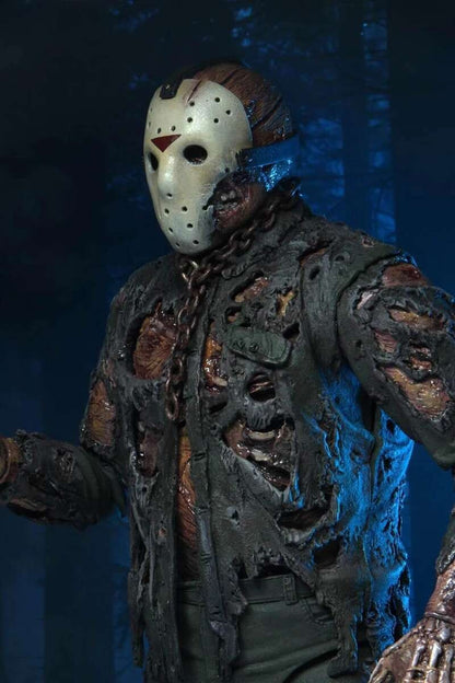 O 13º Brinquedo de Figuras NECA Sexta-Feira 13 Freddy Jason Voorhees Figura de Ação de Sangue Modelo Colecionável do Jason Presentes de Natal Halloween
