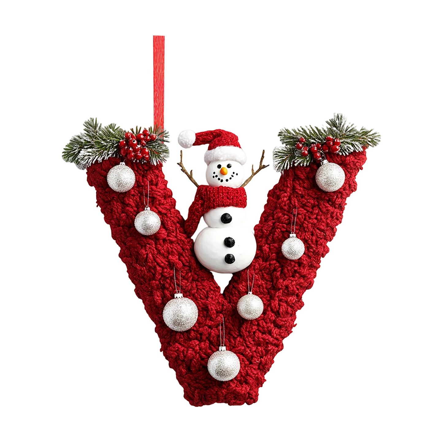 26 Letter Christmas Tree Hanging Personalized Christmas Letter Decoration Holiday Ornaments Christmas Tree Ornaments 2025