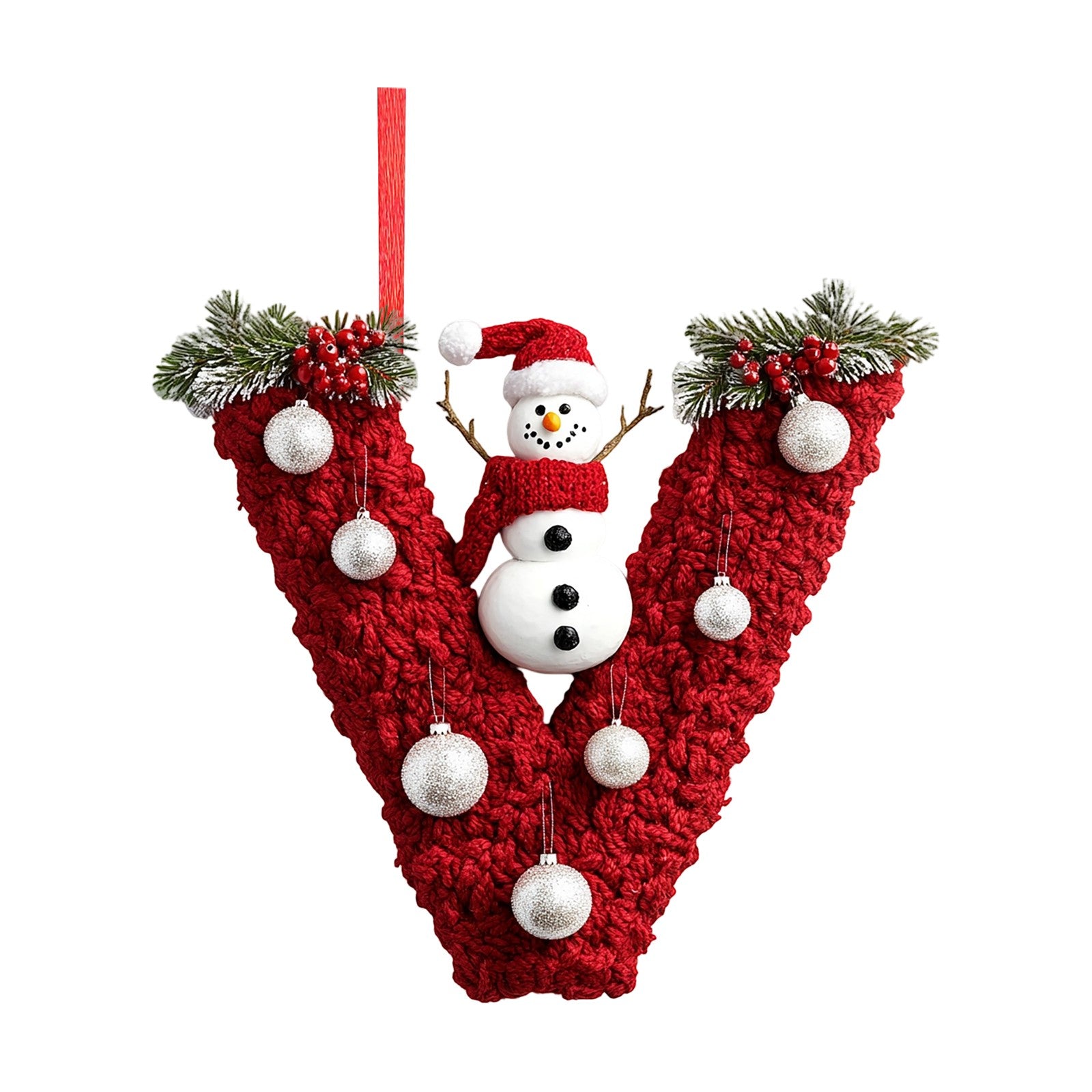 26 Letter Christmas Tree Hanging Personalized Christmas Letter Decoration Holiday Ornaments Christmas Tree Ornaments 2025