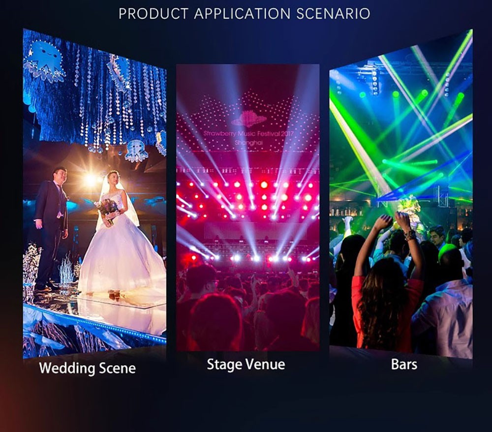3w*60 led rgb 3 in 1 par light dmx 512 sound control dj party lights wedding disco lights ballroom club projection stage lamp