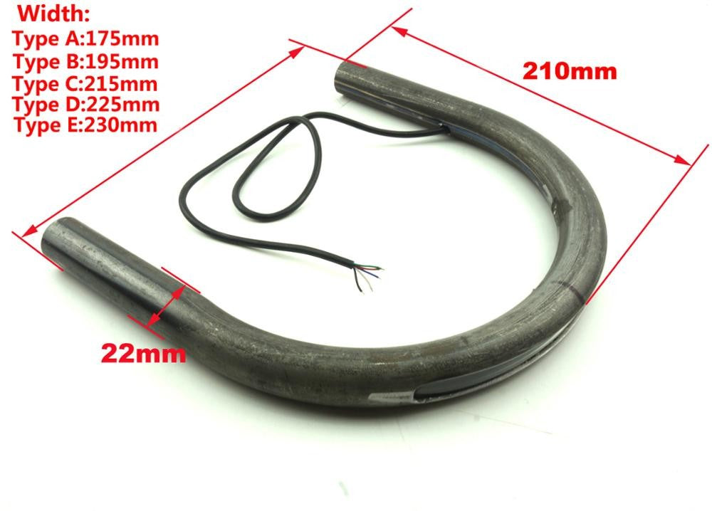 LOCHOSHI Modificado Universal Cafe Racer Assento Aro Alça Estilo Brat com Luz de Freio e Seta em LED para Honda Yamaha Suzuki