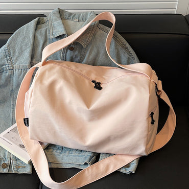 Sports Fitness Bag for Women, Wet and Dry Separation Swimming Bag, Large Capacity Satchel Short-Distance Travel Bag, Travel Luggage Storage Bag, Including Shoe Compartment, Yoga Bag, Work Bag