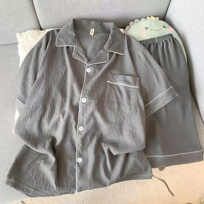 Cloud Cotton Lightweight ort Sve Spwear Men's Summer Home Clothes Thin Fabric Bla ort Pants Simple Youth Sle