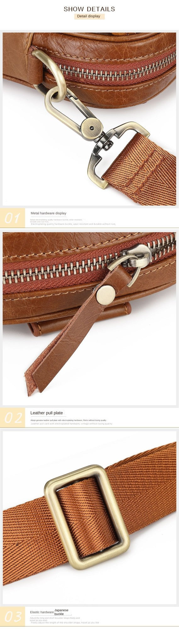 New Men's Cow Leather Crossbody Bag Man Shoulder Bag Casual Male Small Simple Bag For Men