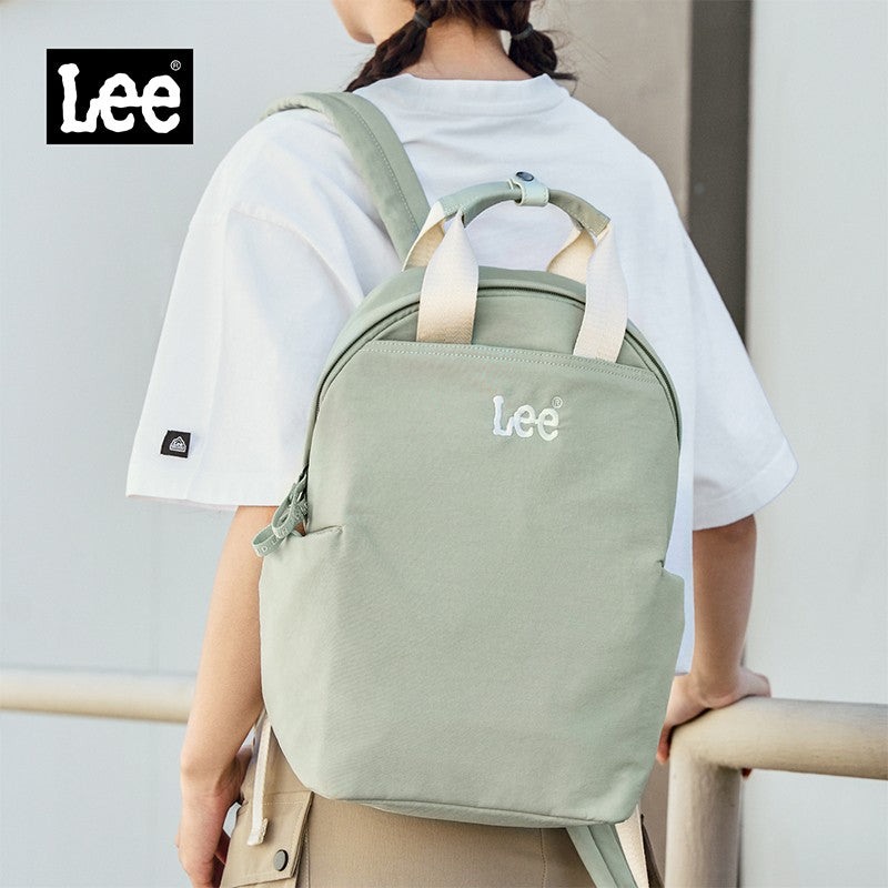Mochila Feminina LEE Leve Casual para Viagem, Simples, Impermeável, para Deslocamento, Mochila para Notebook, Bolsa Escolar para Estudante Universitária