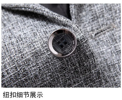 Blazers Fashion Business Everything Trend British Style Casual Slimming Solid Color Wedding Work Four Season Style Male  Blazer