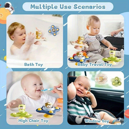 Baby Toys Suction Cup Spinner for Toddlers Montessori Spinner Sensory Toys, Montessori Fine Motor Skill Toys for Infant Toy Gift